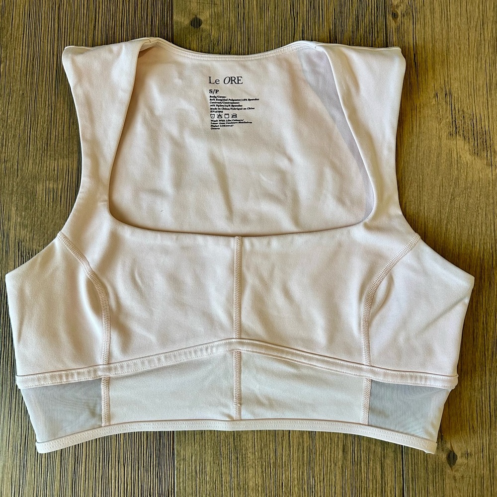 Le Ore Andria Bra Top in Quartz (pale pink) in S